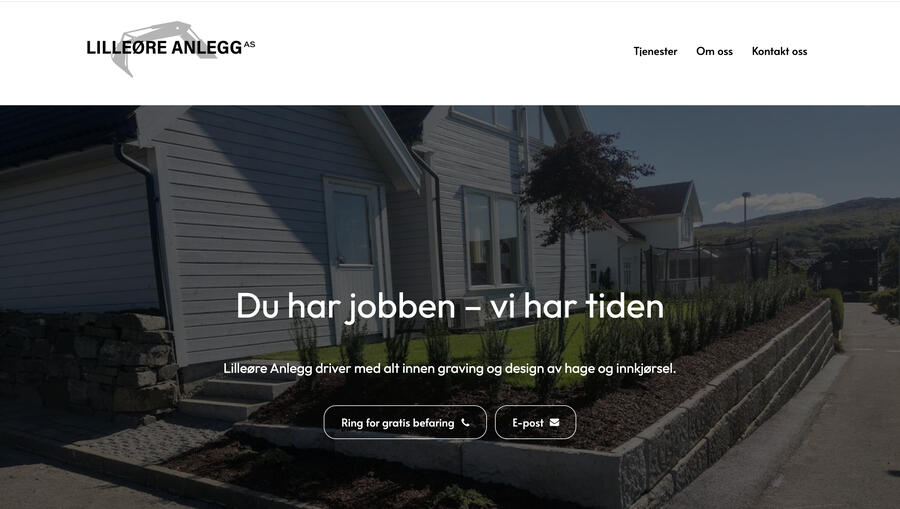 Lilleøre anlegg nettside